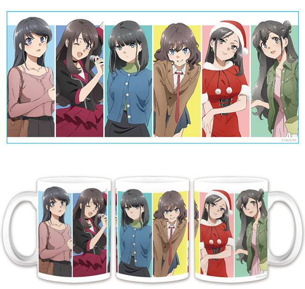 Azu Maker Rascal Does Not Dream of Santa Claus Mug Mai & Uzuki & Ikumi & Sara & Miori & Miniskirt Santa รูปภาพ 1
