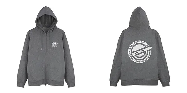COSPA Ghost in the Shell STAND ALONE COMPLEX The Laughing Man Zip Hoodie /MIX GRAY-M 圖片 1