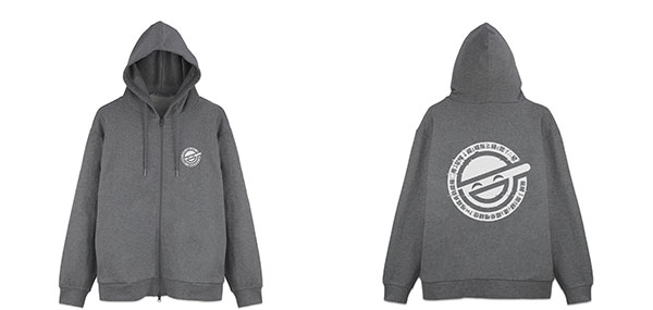 COSPA Ghost in the Shell STAND ALONE COMPLEX The Laughing Man Zip Hoodie /MIX GRAY-XL รูปภาพ 1