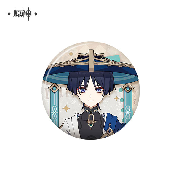 miHoYo Genshin Impact Shi Guang Ying Xia Series Tin Badge Wanderer