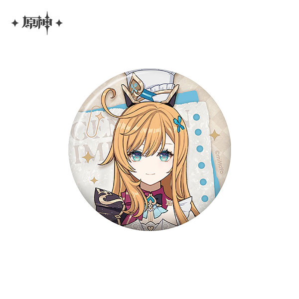 miHoYo Genshin Impact Shi Guang Ying Xia Series Tin Badge Escoffier