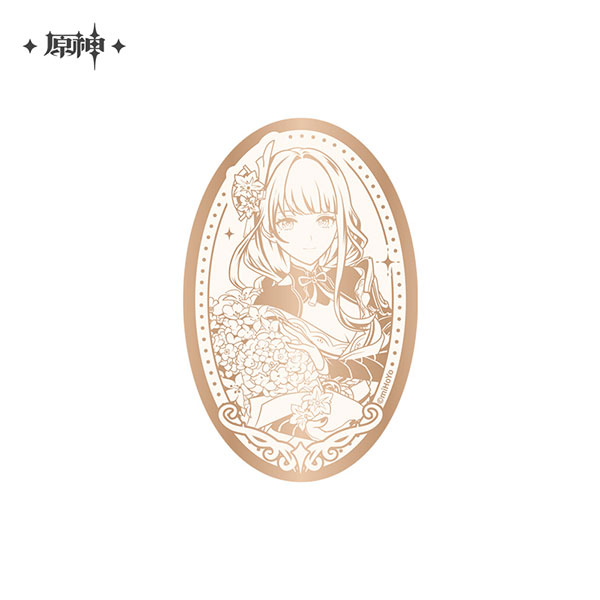 miHoYo Genshin Impact 5th Anniversary Series Mirror Tin Badge Raiden Shogun