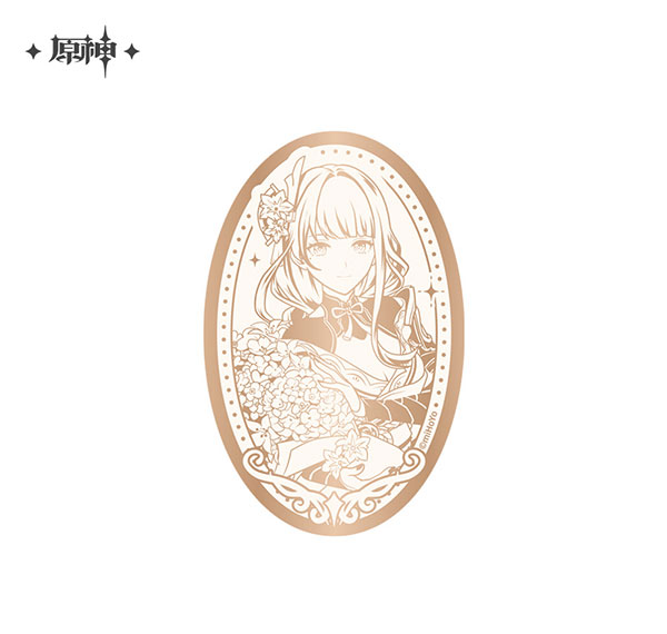 miHoYo Genshin Impact 5th Anniversary Series Mirror Tin Badge Raiden Shogun รูปภาพ 1