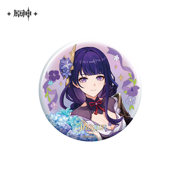 miHoYo Genshin Impact 5th Anniversary Series Tin Badge Raiden Shogun รูปภาพ 1