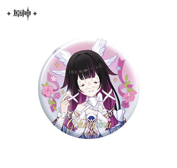 miHoYo Genshin Impact 5th Anniversary Series Tin Badge Columbina รูปภาพ 1