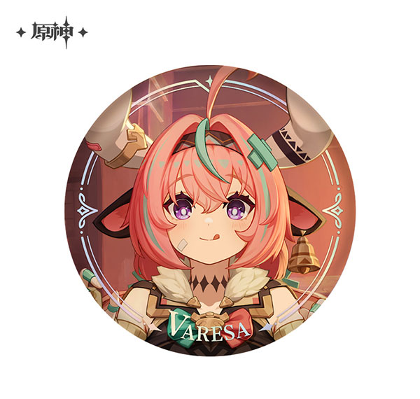 miHoYo Genshin Impact Character PV Series Tin Badge Varesa รูปภาพ 1