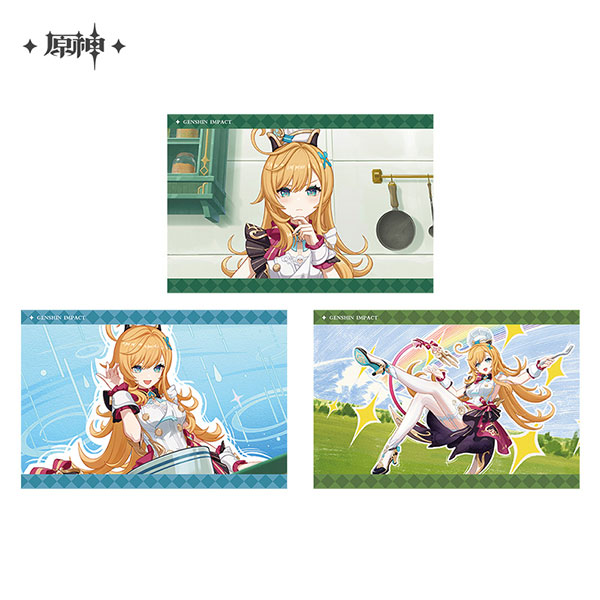 miHoYo Genshin Impact Character PV Series Photo Card Escoffier Not Strict Enough รูปภาพ 1