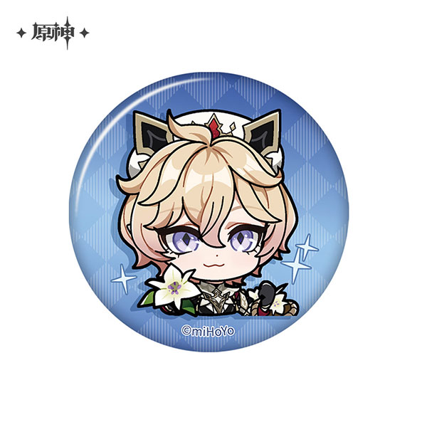 miHoYo Genshin Impact Chibi Stamp Series Tin Badge Mondstadt Dahlia