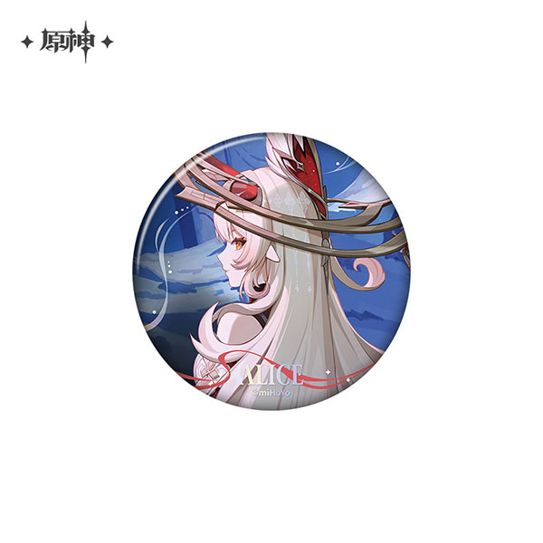miHoYo Genshin Impact Song of the Welkin Moon Series Tin Badge Alice