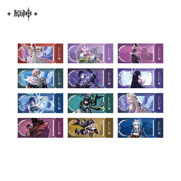 miHoYo Genshin Impact Song of the Welkin Moon Series Hologram Ticket Style Card 12Item Complete Box