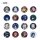 miHoYo Genshin Impact "Moonlit Ballad of the Night" Series Tin Badge 14Pack BOX image 2