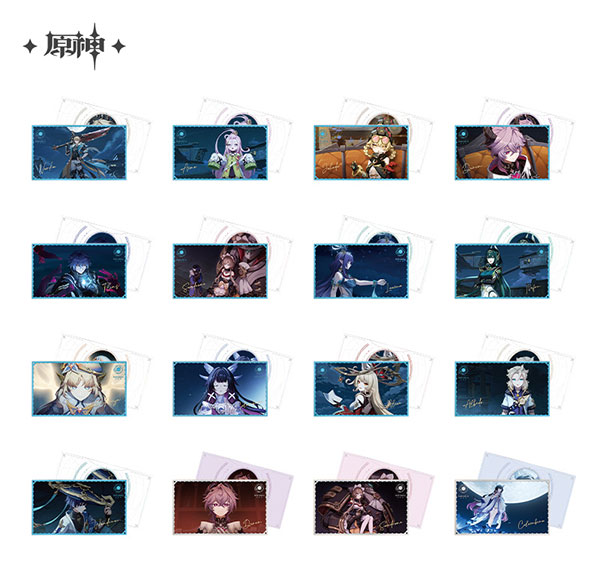 miHoYo Genshin Impact "Moonlit Ballad of the Night" Series Collection Card 14Item BOX Bild 1