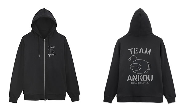 COSPA Girls und Panzer das Finale Ankou Team Zip Hoodie Ver.3.0 /BLACK-XXL