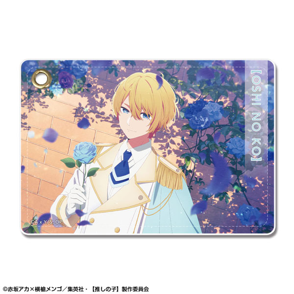 License Agent TV Anime [Oshi no Ko] Leather Pass Case Ver.4 Design 02 (Aqua)