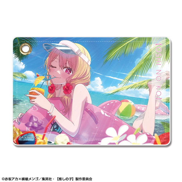 License Agent TV Anime [Oshi no Ko] Leather Pass Case Ver.4 Design 03 (Ruby)