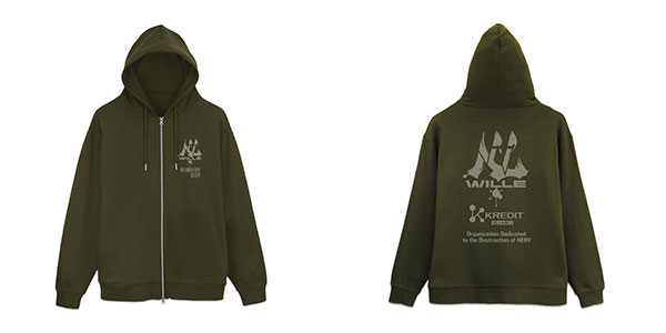 COSPA EVANGELION WILLE & KREDIT Zip Hoodie /MOSS-M