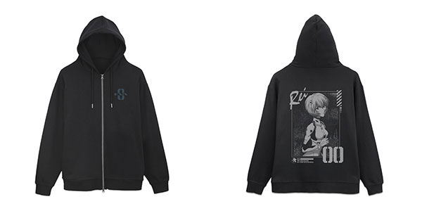 COSPA EVANGELION Rei Ayanami Zip Hoodie /BLACK-XL