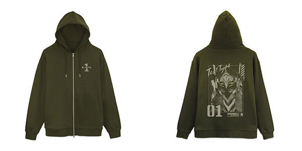 COSPA EVANGELION EVA-01 Zip Hoodie /MOSS-XXL