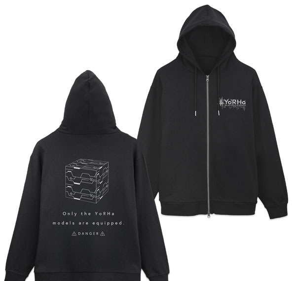 COSPA NieR:Automata Ver1.1a YoRHa Military Force Zip Hoodie /BLACK-XXL รูปภาพ 1