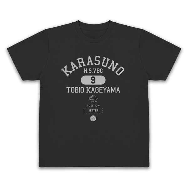 COSPA Haikyuu!! Tobio Kageyama College Dry T-shirt /BLACK-M 图片 1
