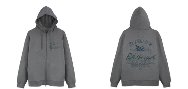 COSPA Haikyuu!! Aoba Johsai High School Volleyball Club Zip Hoodie Ver.2.0/MIX GRAY-XXL รูปภาพ 1