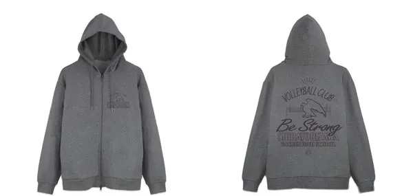 COSPA Haikyuu!! Shiratorizawa Academy High School Volleyball Club Zip Hoodie Ver.2.0/MIX GRAY-XL รูปภาพ 1