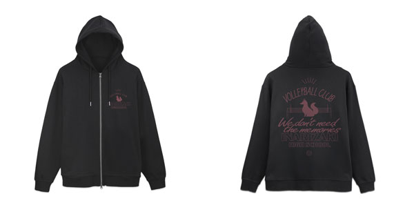 COSPA Haikyuu!! Inarizaki High School Volleyball Club Zip Hoodie Ver.2.0/BLACK-XL