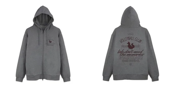 COSPA Haikyuu!! Inarizaki High School Volleyball Club Zip Hoodie Ver.2.0/MIX GRAY-XXL