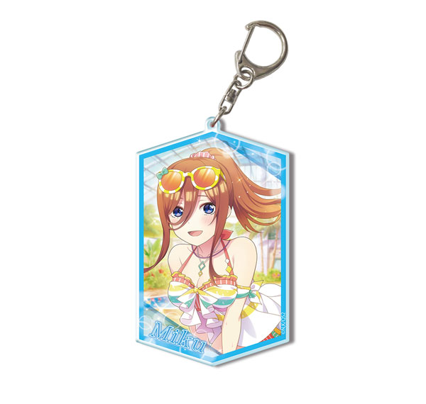 License Agent The Quintessential Quintuplets * Big Acrylic Keychain Ver.2 Design 03 (Miku Nakano) gambar 1