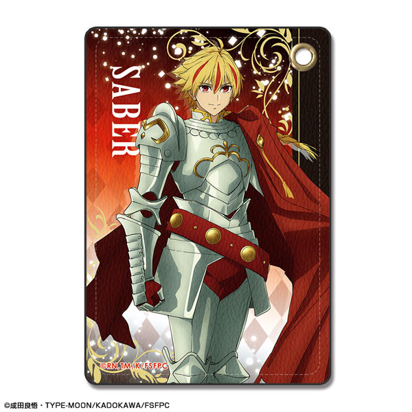 License Agent Fate/strange Fake Leather Pass Case Design 02 (Saber)
