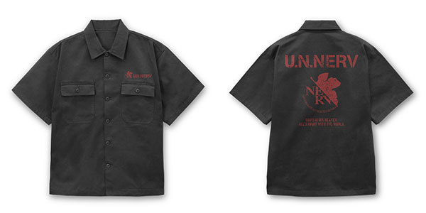COSPA EVANGELION NERV Work Shirt /GRAY-L