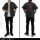 COSPA EVANGELION NERV Work Shirt /GRAY-L 图片 5