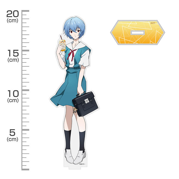 COSPA EVANGELION New Illustration Rei Ayanami Acrylic Stand (Large) School Uniform Ver.