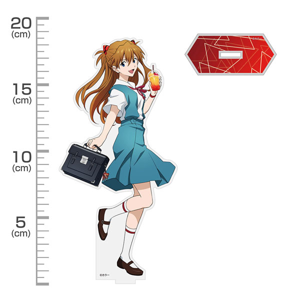 COSPA EVANGELION New Illustration Asuka Langley Shikinami Acrylic Stand (Large) School Uniform Ver.