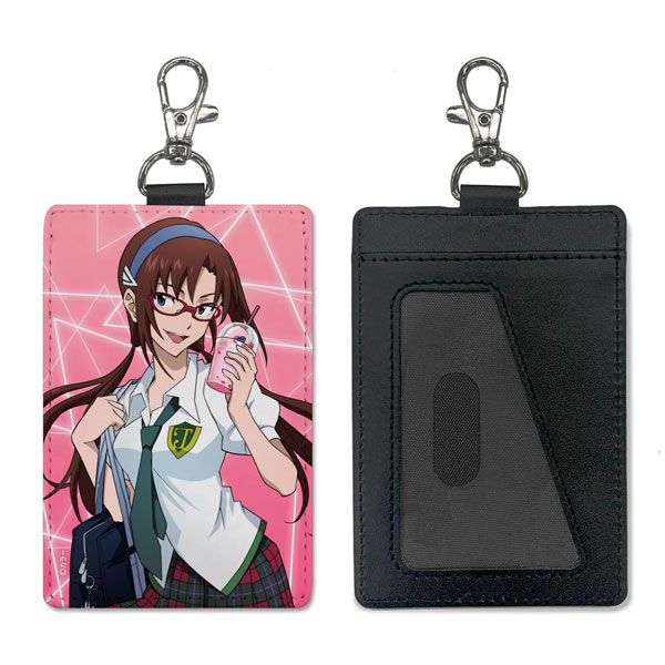 COSPA EVANGELION New Illustration Mari Makinami IllustriousPass Case (w/Swivel Snap Hook) School Uniform Ver.