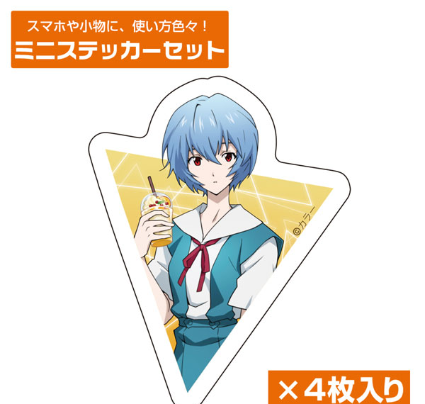 COSPA EVANGELION New Illustration Rei Ayanami Mini Sticker Set School Uniform Ver. Bild 1