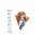 COSPA EVANGELION New Illustration Asuka Langley Shikinami Mini Sticker Set School Uniform Ver. 图片 2
