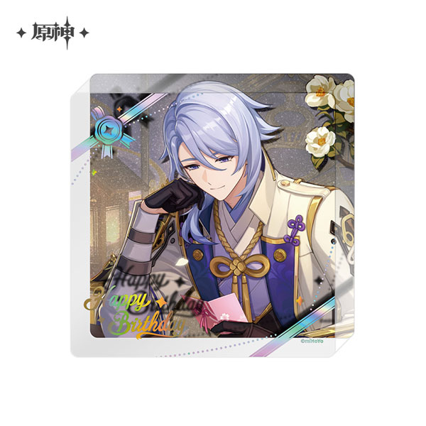 miHoYo Genshin Impact "Destined Day" Chara Thick Acrylic Coaster Kamisato Ayato (2025)