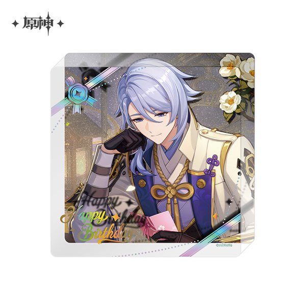 miHoYo Genshin Impact "Destined Day" Chara Thick Acrylic Coaster Kamisato Ayato (2025) Bild 1