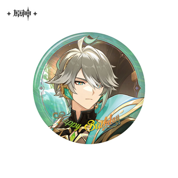 miHoYo Genshin Impact "Destined Day" Chara Tin Badge Alhaitham (2025)