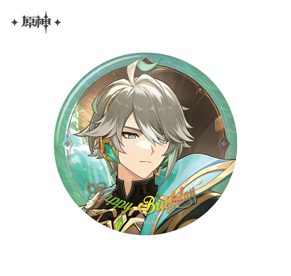 miHoYo Genshin Impact "Destined Day" Chara Tin Badge Alhaitham (2025) รูปภาพ 1