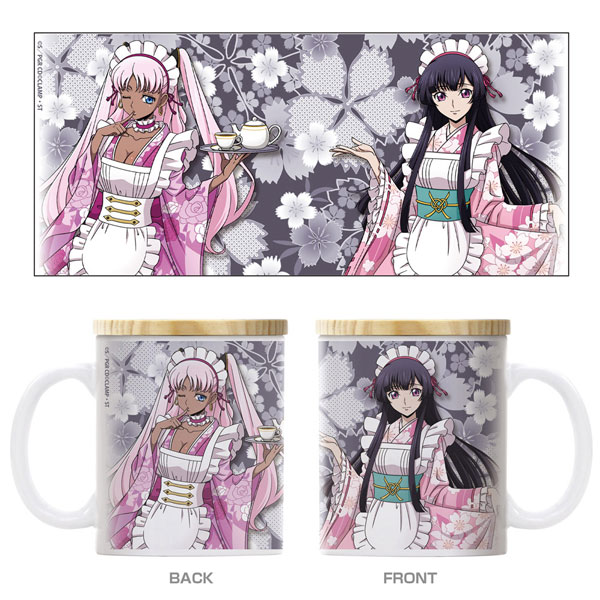 COSPA Code Geass: Roze of the Recapture New Illustration Sakuya & Catherine Full Color Mug w/Lid Japanese Style Maid Ver.