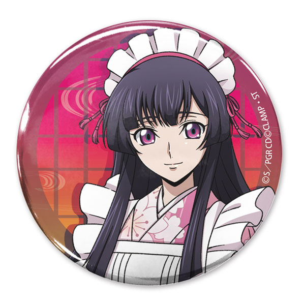 COSPA Code Geass: Roze of the Recapture New Illustration Sakuya Sumeragi 65mm Tin Badge Japanese Style Maid Ver.