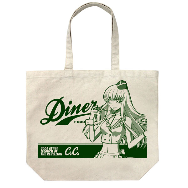 COSPA Code Geass: Lelouch of the Rebellion New Illustration C.C. Large Tote Bag American Diner Ver. /NATURAL