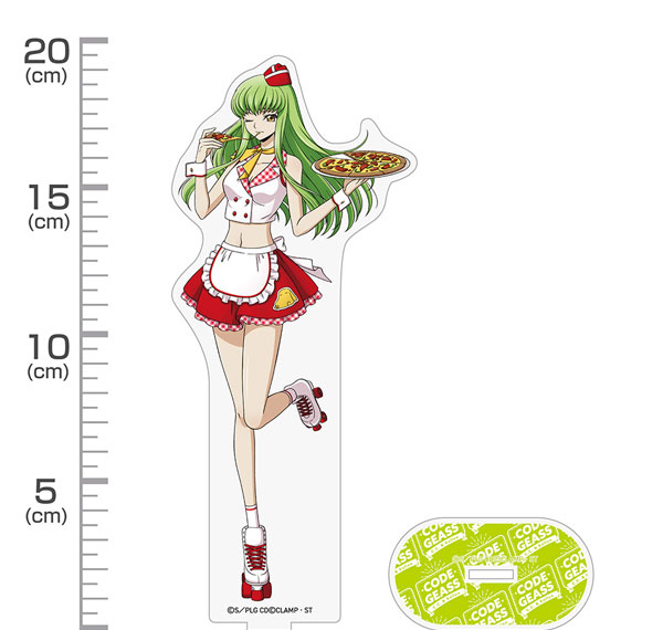 COSPA Code Geass: Lelouch of the Rebellion New Illustration C.C. Acrylic Stand (Large) American Diner Ver. รูปภาพ 1