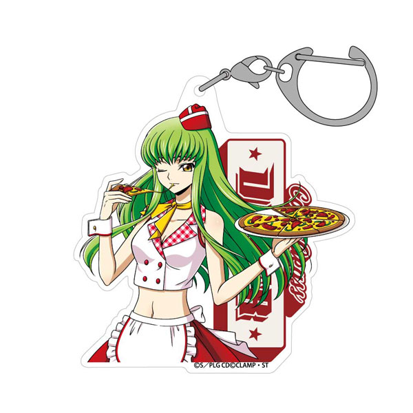 COSPA Code Geass: Lelouch of the Rebellion New Illustration C.C. Acrylic Multi Keychain American Diner Ver. Bild 1