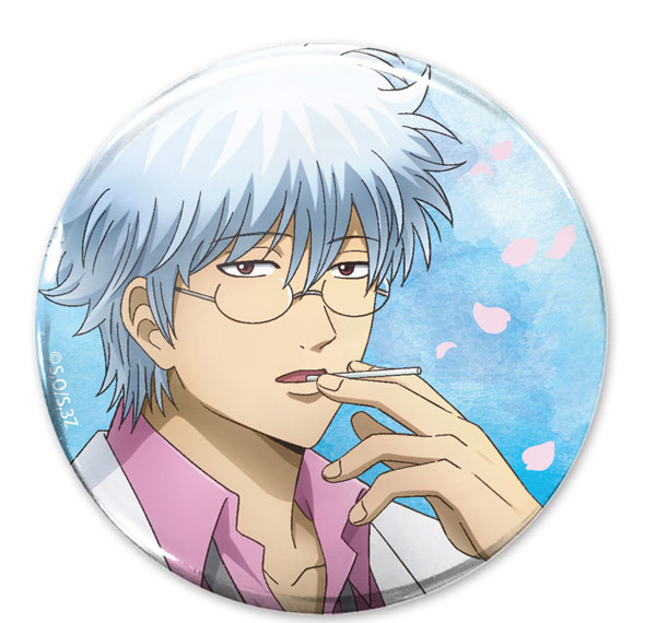 COSPA TV Anime "3-nen Z-gumi Ginpachi-sensei" New Illustration Ginpachi Sakata 65mm Tin Badge Homeroom Hajimenzoo Ver.