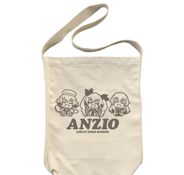 COSPA Girls und Panzer das Finale Anzio High School Shoulder Tote Bag /NATURAL รูปภาพ 1