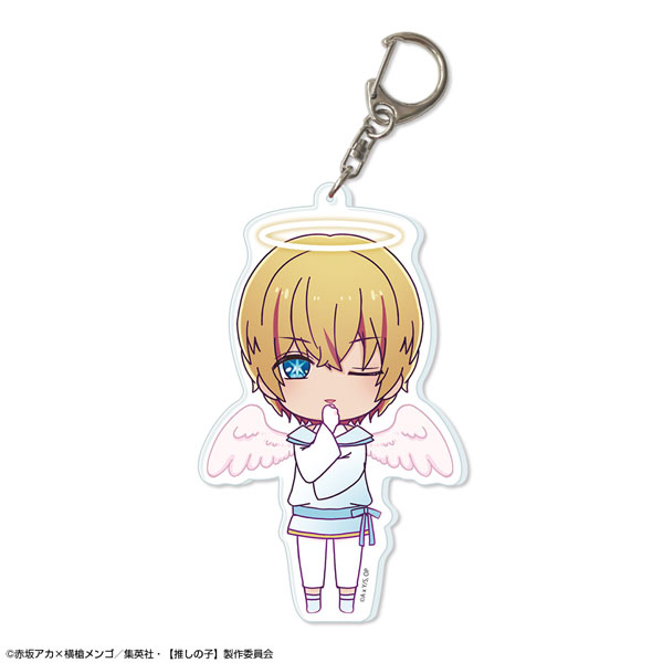 License Agent TV Anime [Oshi no Ko] Big Acrylic Keychain Angel Ver. Design 02 (Aqua)