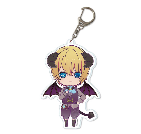 License Agent TV Anime [Oshi no Ko] Big Acrylic Keychain Devil Ver. Design 02 (Aqua) รูปภาพ 1